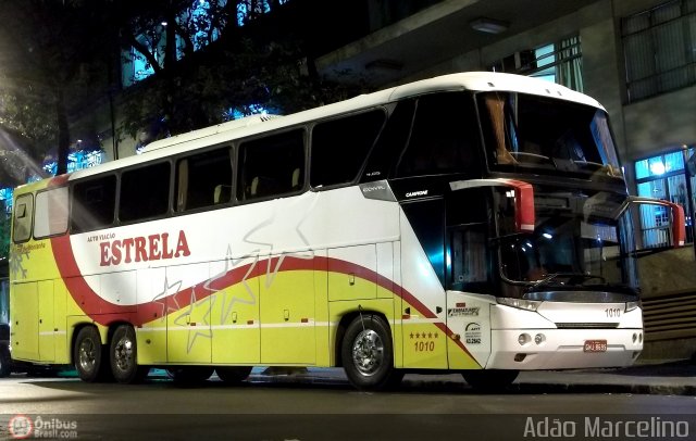 Auto Viação Estrela 1010 na cidade de Belo Horizonte, Minas Gerais, Brasil, por Adão Raimundo Marcelino. ID da foto: 541996.