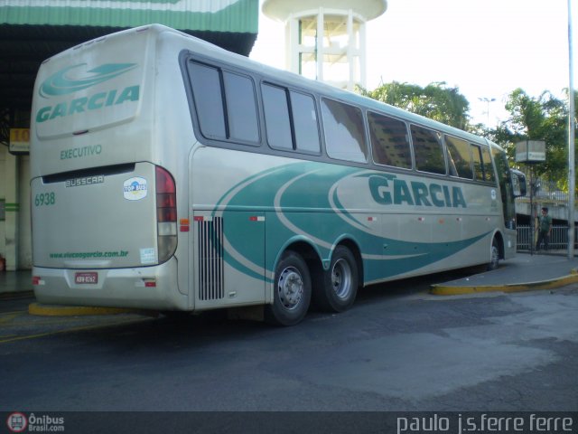Viação Garcia 6938 na cidade de Presidente Prudente, São Paulo, Brasil, por Paulo J. S. Ferre. Número da foto: #542017.