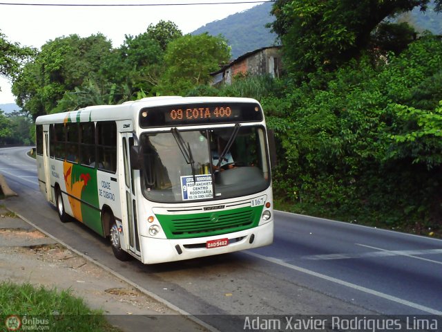 Viação Piracicabana Cubatão 1167 na cidade de Cubatão, São Paulo, Brasil, por Adam Xavier Rodrigues Lima. Número da foto: #541298.