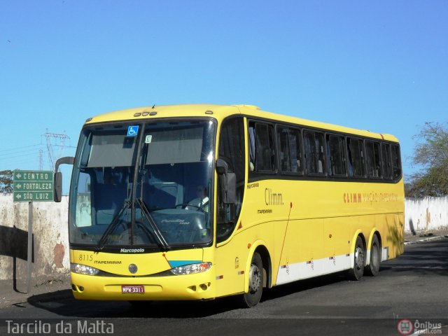 Viação Itapemirim 8115 na cidade de Teresina, Piauí, Brasil, por Tarcilo da Matta. ID da foto: 540953.