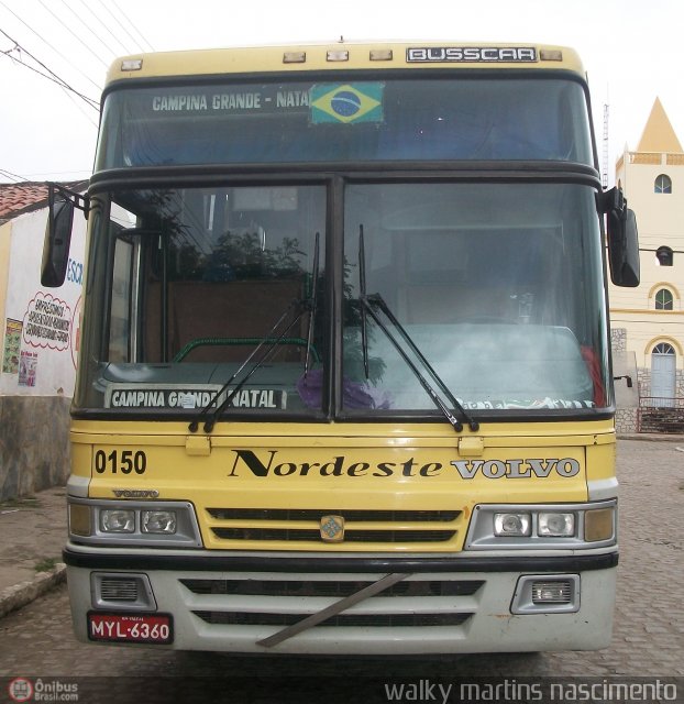 Viação Nordeste 0150 na cidade de Campo de Santana, Paraíba, Brasil, por Walky Martins Nascimento. Número da foto: #542235.