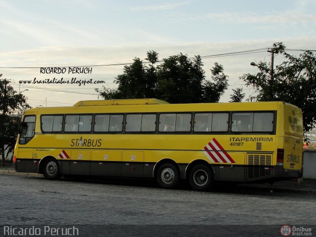 Viação Itapemirim 40187 na cidade de Vitória da Conquista, Bahia, Brasil, por Ricardo Peruch. ID da foto: 543112.