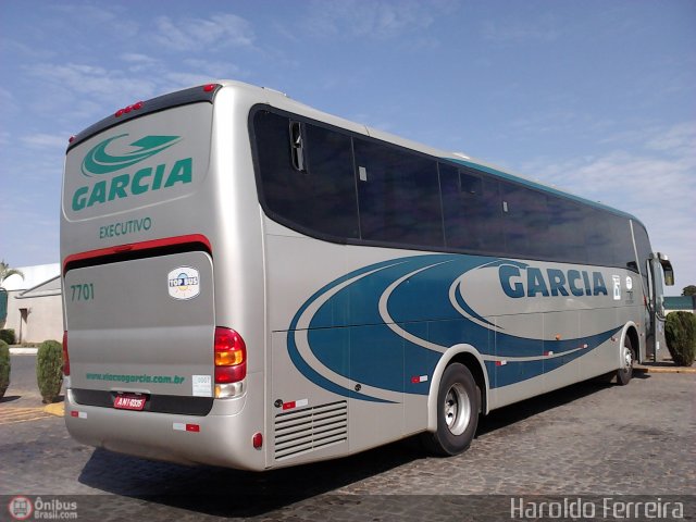 Viação Garcia 7701 na cidade de Londrina, Paraná, Brasil, por Haroldo Ferreira. ID da foto: 544510.