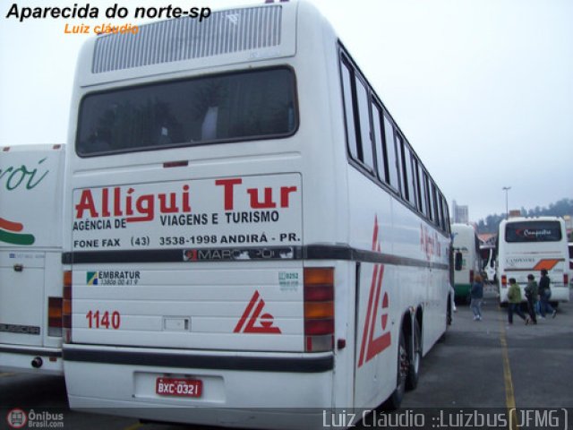 Allígui Tur 1140 na cidade de Aparecida, São Paulo, Brasil, por Luiz Krolman. Número da foto: #543687.