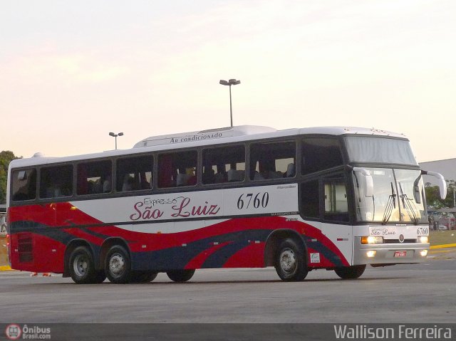 Expresso São Luiz 6760 na cidade de Goiânia, Goiás, Brasil, por Wallison Ferreira. Número da foto: #543915.