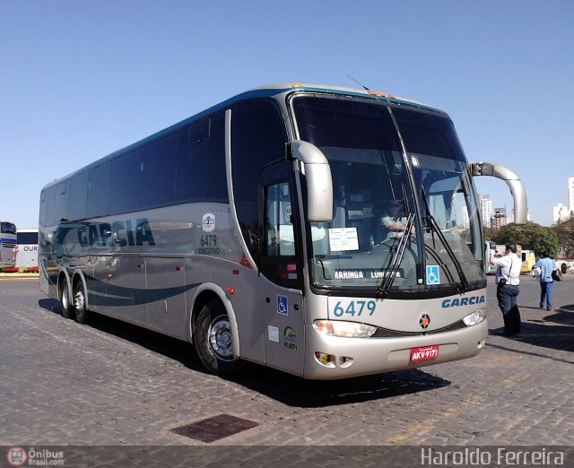 Viação Garcia 6479 na cidade de Londrina, Paraná, Brasil, por Haroldo Ferreira. ID da foto: 545642.