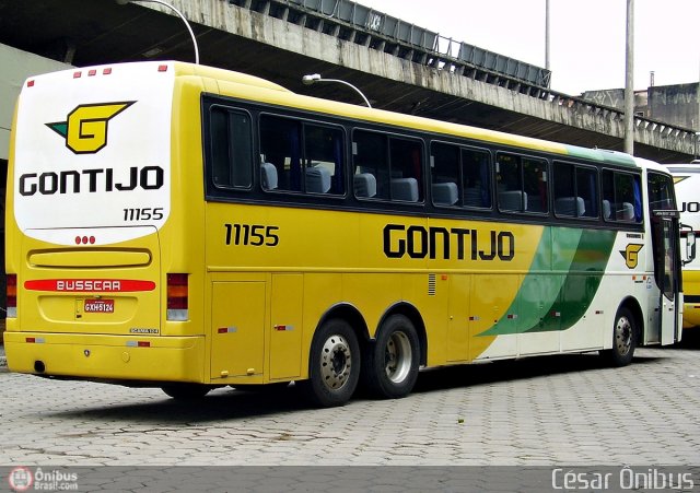 Empresa Gontijo de Transportes 11155 na cidade de Belo Horizonte, Minas Gerais, Brasil, por César Ônibus. ID da foto: 544734.