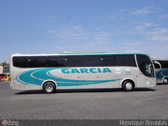 Viação Garcia 7591 na cidade de Londrina, Paraná, Brasil, por Henrique Douglas. Número da foto: #544917.