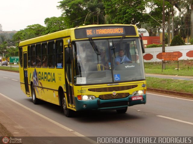 Viação Garcia 7437 na cidade de Maringá, Paraná, Brasil, por Rodrigo  Gutierrez Rodrigues. ID da foto: 546475.