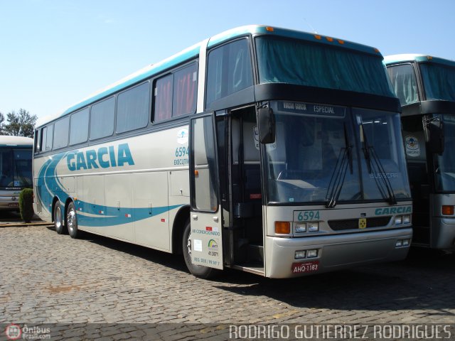 Viação Garcia 6594 na cidade de Londrina, Paraná, Brasil, por Rodrigo  Gutierrez Rodrigues. ID da foto: 546486.