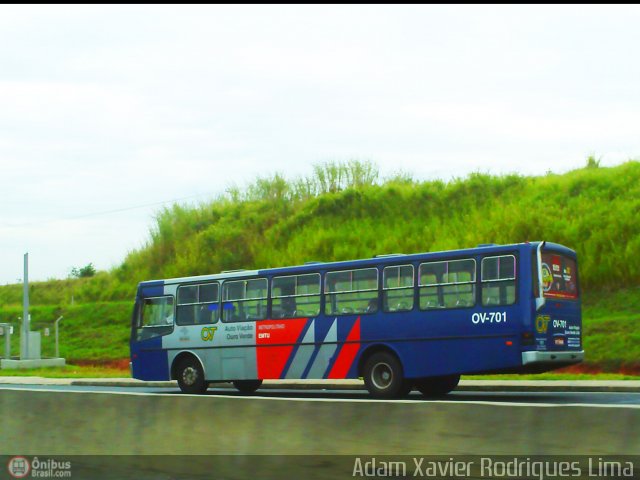 Auto Viação Ouro Verde OV-701 na cidade de Sumaré, São Paulo, Brasil, por Adam Xavier Rodrigues Lima. ID da foto: 546216.