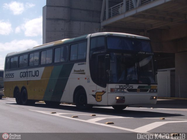 Empresa Gontijo de Transportes 15555 na cidade de Campinas, São Paulo, Brasil, por Diego K420 . ID da foto: 546494.