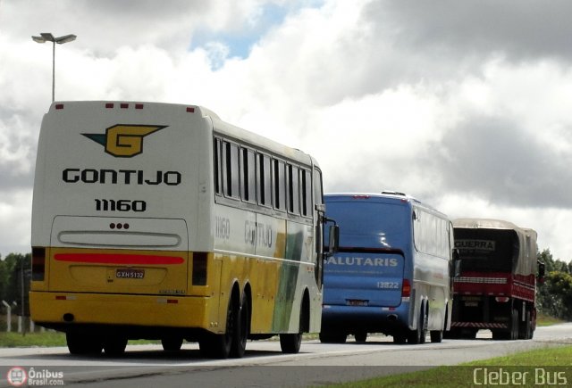 Empresa Gontijo de Transportes 11160 na cidade de Vitória da Conquista, Bahia, Brasil, por Cleber Bus. ID da foto: 547864.