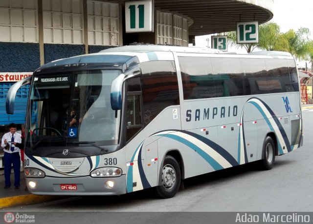 Viação Sampaio 380 na cidade de Aparecida, São Paulo, Brasil, por Adão Raimundo Marcelino. Número da foto: #550702.