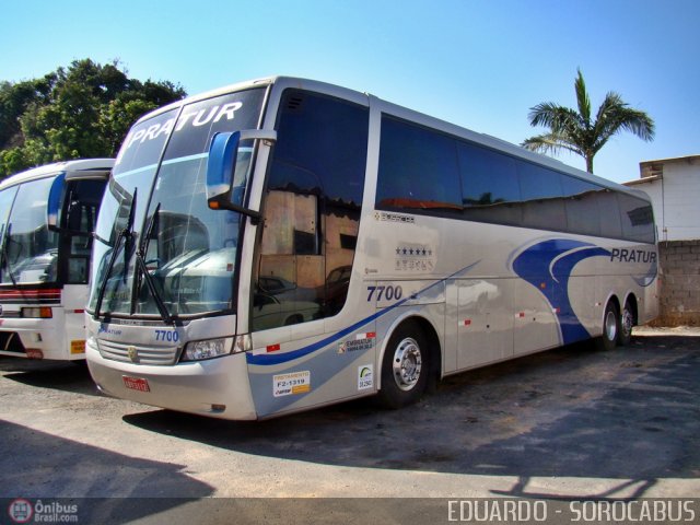 Pratur Transportes e Turismo 7700 na cidade de Sorocaba, São Paulo, Brasil, por EDUARDO - SOROCABUS. ID da foto: 551656.