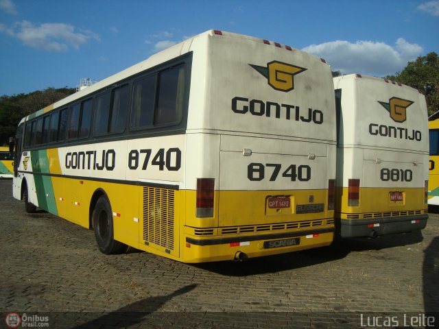 Empresa Gontijo de Transportes 8740 na cidade de Belo Horizonte, Minas Gerais, Brasil, por Lucas Leite. ID da foto: 518109.