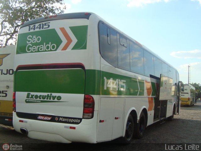 Cia. São Geraldo de Viação 14415 na cidade de Belo Horizonte, Minas Gerais, Brasil, por Lucas Leite. Número da foto: #518103.