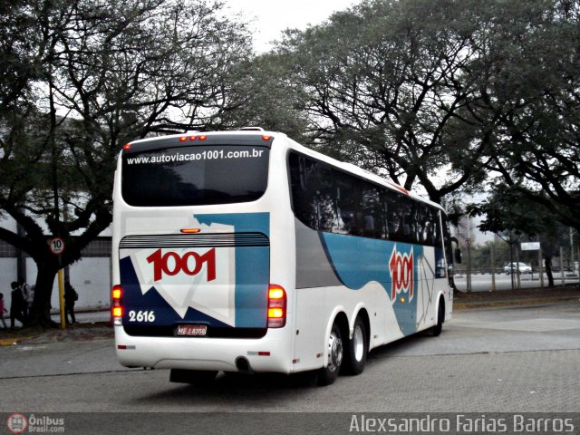 Auto Viação 1001 2616 na cidade de São Paulo, São Paulo, Brasil, por Alexsandro Farias Barros. ID da foto: 518379.