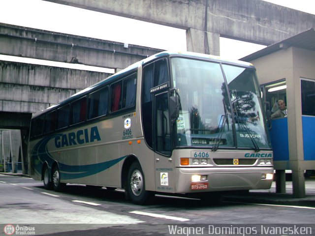 Viação Garcia 6406 na cidade de Curitiba, Paraná, Brasil, por Wagner Domingos Ivanesken. ID da foto: 553018.