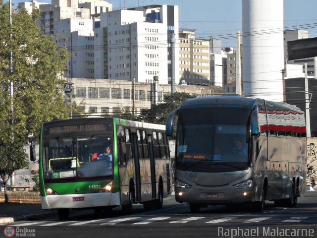 Viação Garcia 7162 na cidade de São Paulo, São Paulo, Brasil, por Raphael Malacarne. ID da foto: 553363.