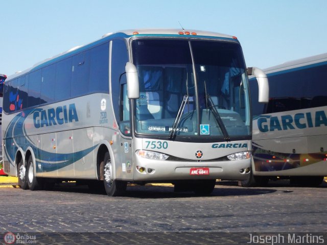 Viação Garcia 7530 na cidade de Londrina, Paraná, Brasil, por Joseph Martins. ID da foto: 554378.