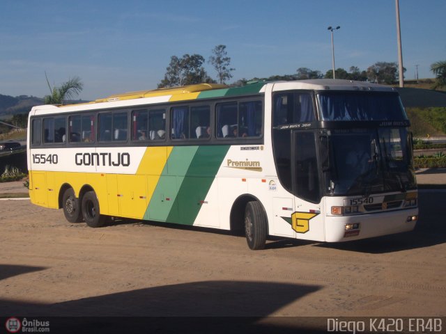 Empresa Gontijo de Transportes 15540 na cidade de Perdões, Minas Gerais, Brasil, por Diego K420 . Número da foto: #519491.