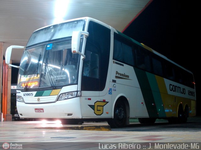 Empresa Gontijo de Transportes 12865 na cidade de João Monlevade, Minas Gerais, Brasil, por Lucas  Ribeiro. Número da foto: #520476.