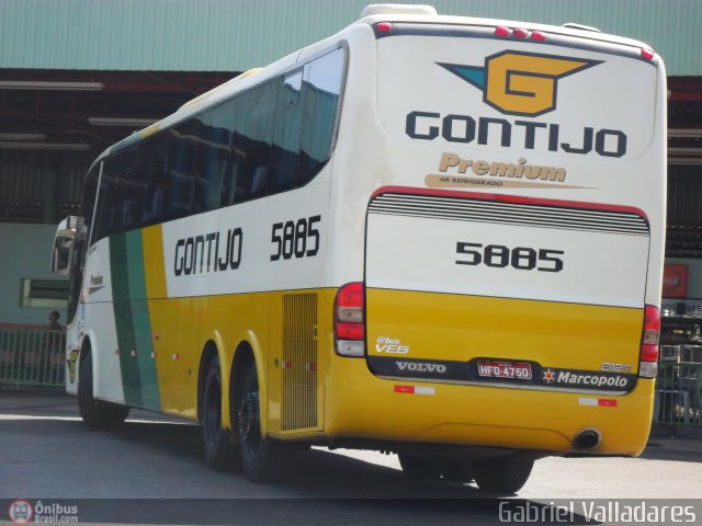 Empresa Gontijo de Transportes 5885 na cidade de Nova Serrana, Minas Gerais, Brasil, por Gabriel Valladares. ID da foto: 520644.