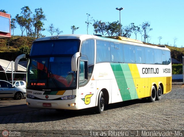 Empresa Gontijo de Transportes 14500 na cidade de João Monlevade, Minas Gerais, Brasil, por Lucas  Ribeiro. Número da foto: #520488.