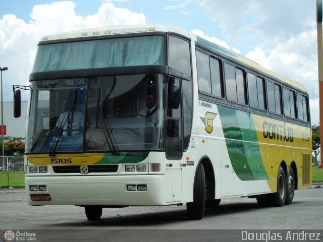 Empresa Gontijo de Transportes 15105 na cidade de Goiânia, Goiás, Brasil, por Douglas Andrez. ID da foto: 520658.