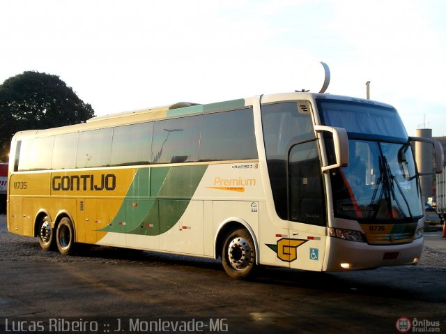 Empresa Gontijo de Transportes 11735 na cidade de João Monlevade, Minas Gerais, Brasil, por Lucas  Ribeiro. Número da foto: #520422.