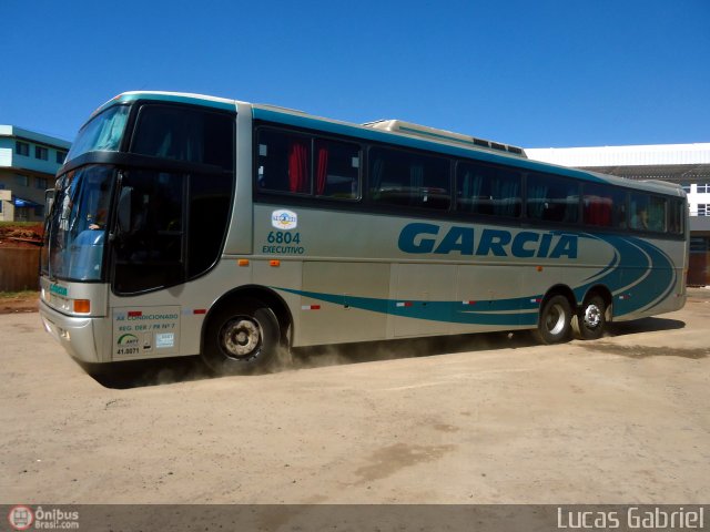 Viação Garcia 6804 na cidade de Telêmaco Borba, Paraná, Brasil, por Lucas Gabriel. ID da foto: 521702.