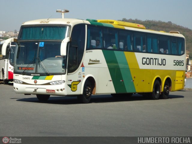 Empresa Gontijo de Transportes 5885 na cidade de Nova Serrana, Minas Gerais, Brasil, por Humberto Rocha. ID da foto: 521303.