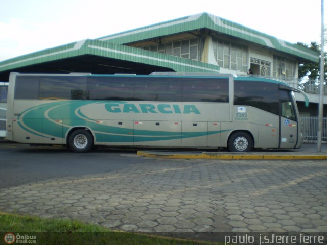 Viação Garcia 7392 na cidade de Presidente Prudente, São Paulo, Brasil, por Paulo J. S. Ferre. ID da foto: 523367.