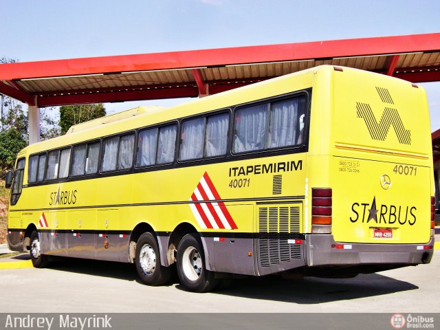 Viação Itapemirim 40071 na cidade de Perdões, Minas Gerais, Brasil, por Andrey Gustavo. Número da foto: #555381.