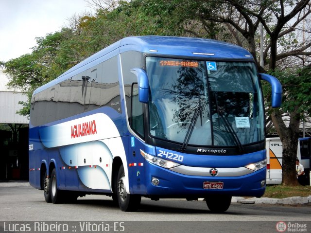 Viação Águia Branca 24220 na cidade de Vitória, Espírito Santo, Brasil, por Lucas  Ribeiro. Número da foto: #565516.