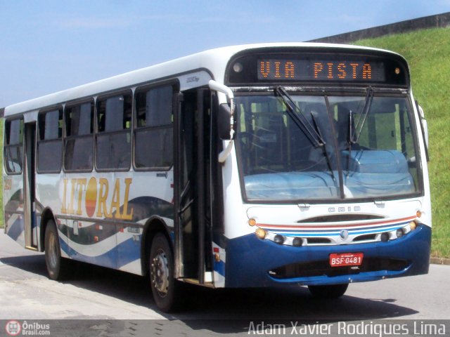 Viação Litoral Sul 1420 na cidade de Itanhaém, São Paulo, Brasil, por Adam Xavier Rodrigues Lima. Número da foto: #565344.