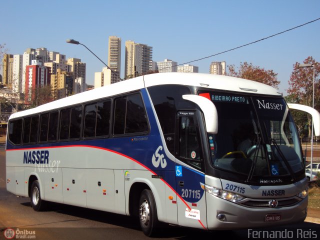 Viação Nasser 207115 na cidade de Ribeirão Preto, São Paulo, Brasil, por Fernando Reis. Número da foto: #565355.