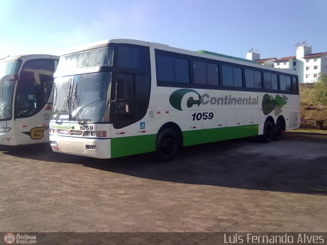 Viação Continental de Transportes 1059 na cidade de Patos de Minas, Minas Gerais, Brasil, por Luis Fernando Alves. ID da foto: 567247.