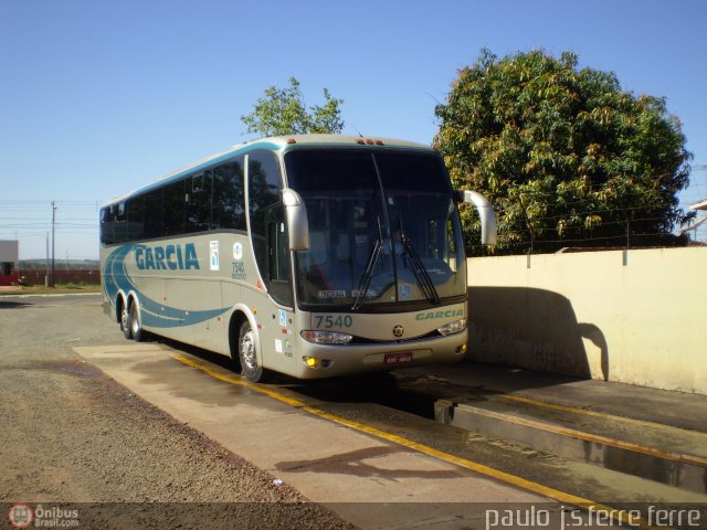 Viação Garcia 7540 na cidade de Paranacity, Paraná, Brasil, por Paulo J. S. Ferre. ID da foto: 567743.