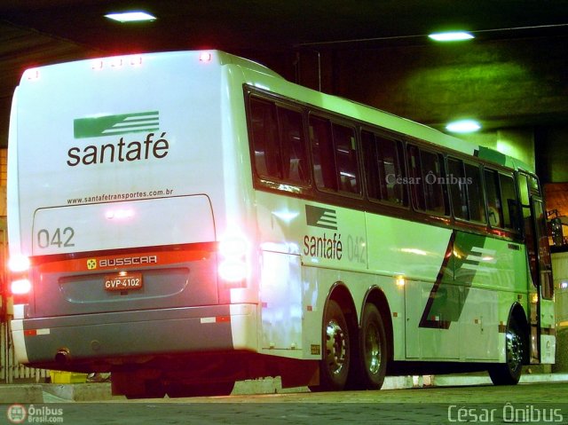 Santa Fé Transportes 042 na cidade de Belo Horizonte, Minas Gerais, Brasil, por César Ônibus. ID da foto: 569250.