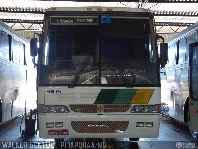 Empresa Gontijo de Transportes 3105 na cidade de Pirapora, Minas Gerais, Brasil, por Wagner Gontijo Várzea da Palma-mg. Número da foto: #570112.