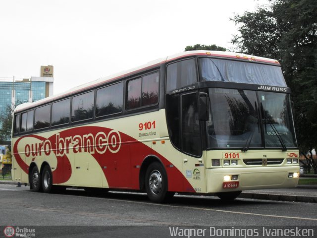 Viação Ouro Branco 9101 na cidade de Curitiba, Paraná, Brasil, por Wagner Domingos Ivanesken. Número da foto: #570371.