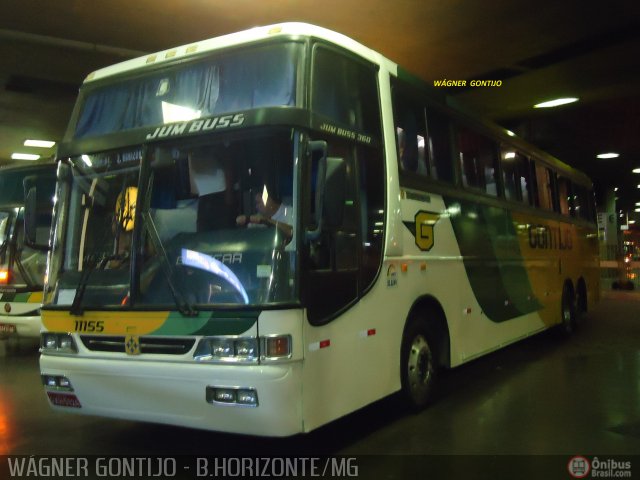 Empresa Gontijo de Transportes 11155 na cidade de Belo Horizonte, Minas Gerais, Brasil, por Wagner Gontijo Várzea da Palma-mg. ID da foto: 570133.