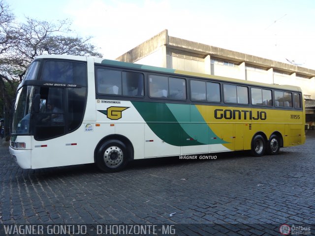 Empresa Gontijo de Transportes 11155 na cidade de Belo Horizonte, Minas Gerais, Brasil, por Wagner Gontijo Várzea da Palma-mg. ID da foto: 570134.