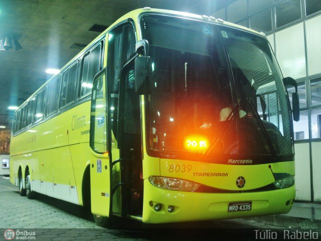 Viação Itapemirim 8039 na cidade de Belo Horizonte, Minas Gerais, Brasil, por Túlio  Rabelo. Número da foto: #571982.