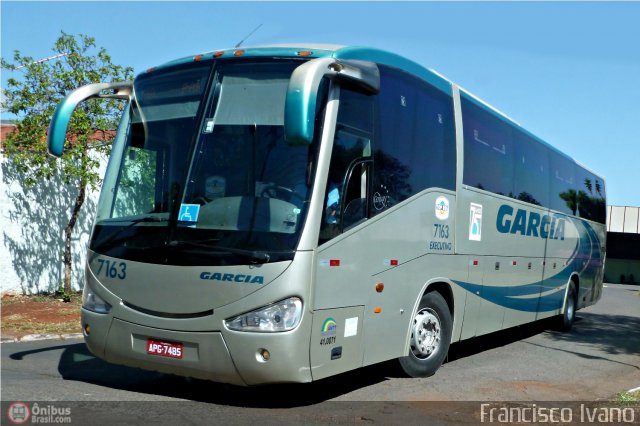Viação Garcia 7163 na cidade de Ourinhos, São Paulo, Brasil, por Francisco Ivano. Número da foto: #571908.