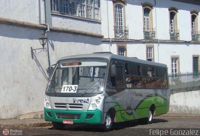 Turin Transportes 3230 na cidade de Ouro Preto, Minas Gerais, Brasil, por Felipe Gonzalez. ID da foto: 571479.