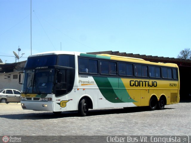 Empresa Gontijo de Transportes 15270 na cidade de Vitória da Conquista, Bahia, Brasil, por Cleber Bus. ID da foto: 572523.