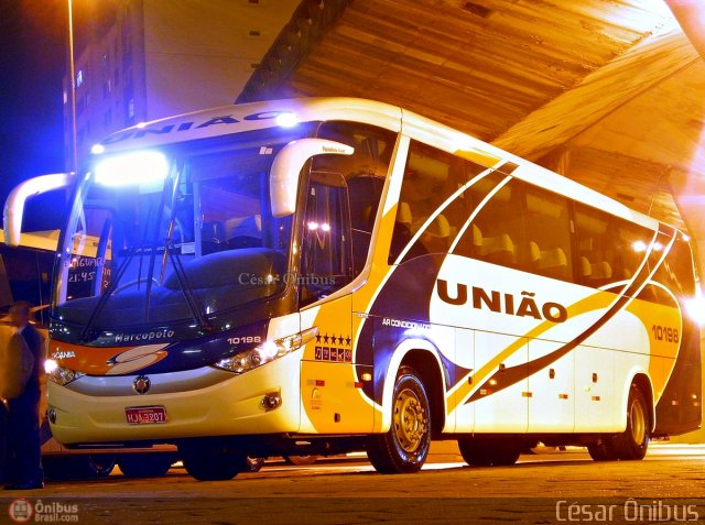 Expresso União 10198 na cidade de Belo Horizonte, Minas Gerais, Brasil, por César Ônibus. ID da foto: 573318.